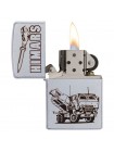 Запальничка бензинова Zippo 205 Classic street chrome з гравіюванням HIMARS (205 H)