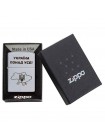 Запальничка бензинова Zippo 205 Classic street chrome з гравіюванням Україна на вусі (205 P)