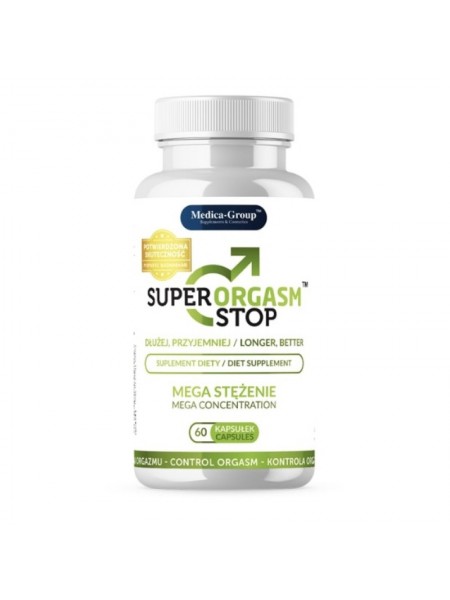 Препарат для відтермінування еякуляції Super Orgasm Stop Capsules 60 шт Medicagroup