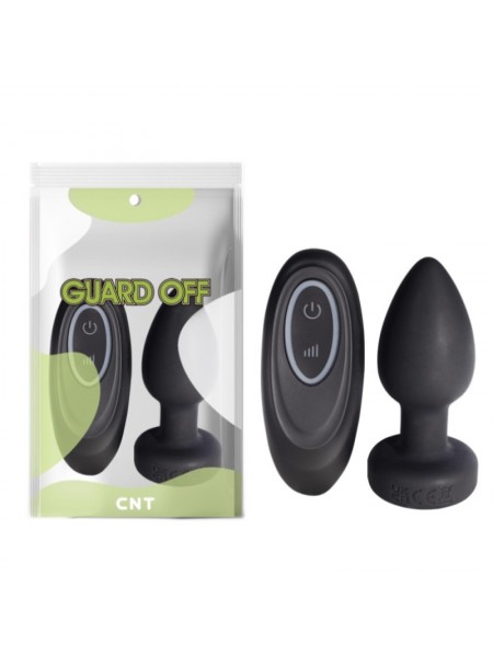 Анальний корок з пультом керування Rainbow Light Plug Black Cnt