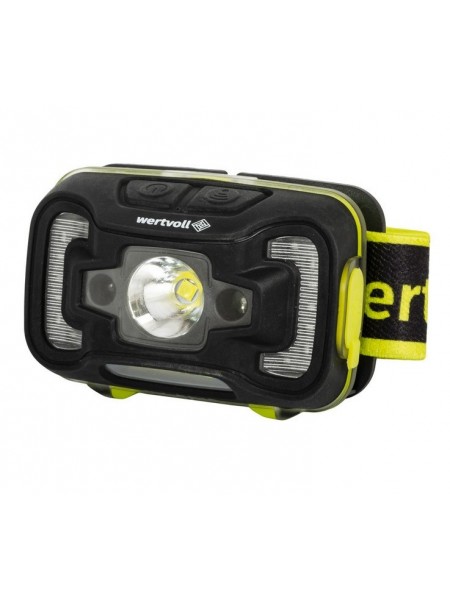 Ліхтар налобний WERTVOLL 6 режимів датчик руху CREE LED/RED LED/COB LED IP65 Li-pol 1800 mAh/t (RX-8015)