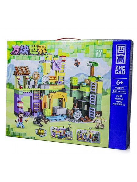 Конструктор Yufeng Minecraft Тренувальна База 538 деталей Multicolor (1106434138)