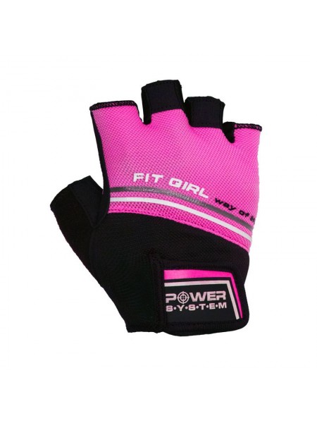 Рукавиці для фітнесу та важкої атлетики Power System Fit Girl Evo PS-2920 XS Pink