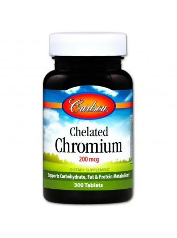 Хром хелат Carlson Labs 200 мкг 300 таблеток (10284)