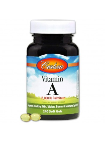 Вітамін А Vitamin A Carlson Labs 15000 МО 240 гелевих капсул