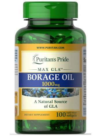 Огірочника Borage Oil Puritan's Pride 1000 мг 100 капсул (32460)