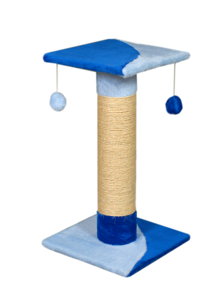 Кігтеточка (дряпка) Мур-Мяу "Луна" у джутовій мотузці Синьо-блакитна