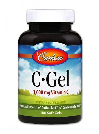Вітамін C C-Gel Carlson Labs 1000 мг 100 гелевих капсул