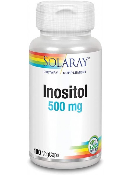 Інозитол Inositol Solaray 500 мг 100 вегетаріанських капсул