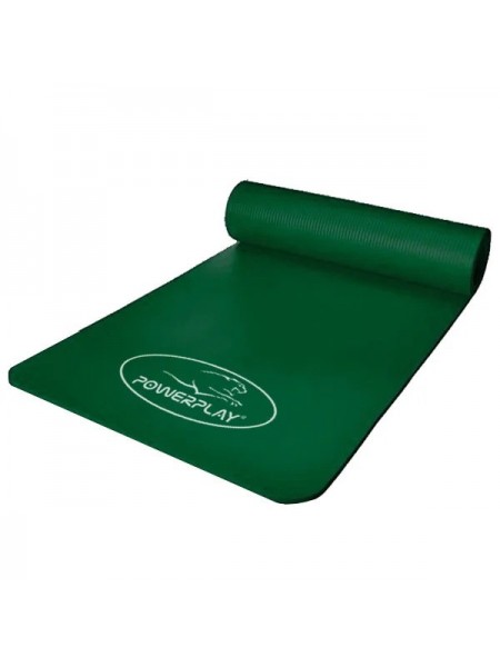 Коврик для йоги і фітнесу PowerPlay 4151 NBR 183*61*1.5 см Зелений