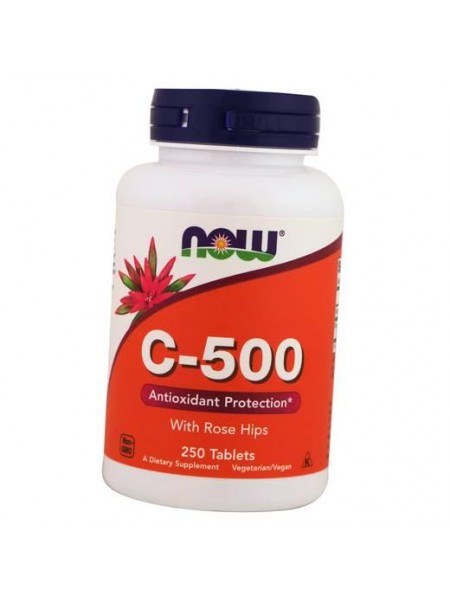 Вітамін C з шипником C-500 Tabs Now Foods 250таб (36128195)