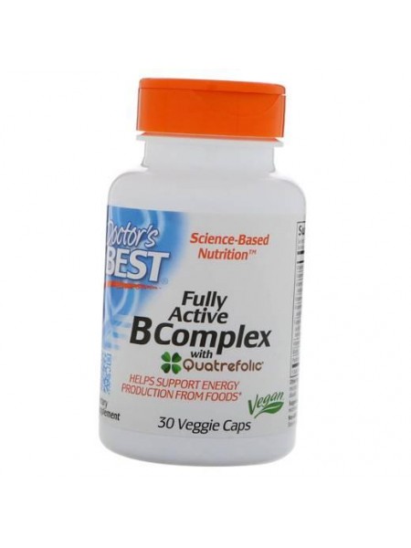 Високоактивний комплекс Вітамінів групи B Fully Active B Complex Doctor's Best 30 вегкапс (36327039)