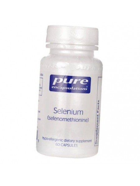 Селенометіонін Selenium Selenomethionine Pure Encapsulations 60капс (36361043)