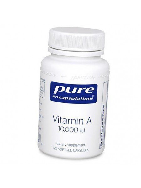 Вітамін А Vitamin A 10000 Pure Encapsulations 120 шкарпеточкапс (36361047)