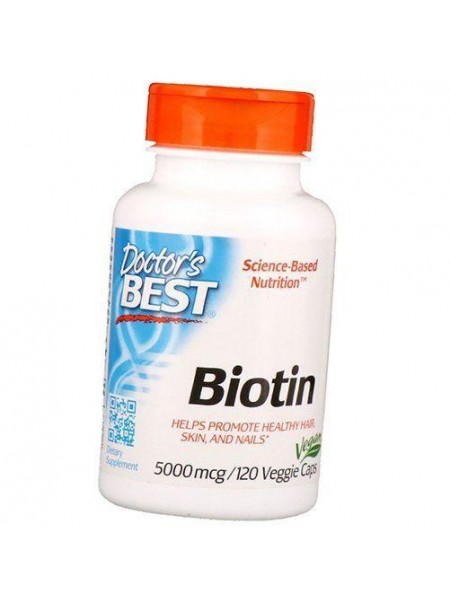 Біотин Biotin 5000 Doctor's Best 120вігкапс (36327054)