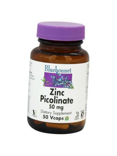 Цинк Піколінат Zinc Picolinate Bluebonnet Nutrition 50вегкапс (36393062)