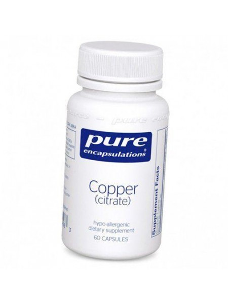 Цитрат Меді Copper Citrate Pure Encapsulations 60капс (36361089)
