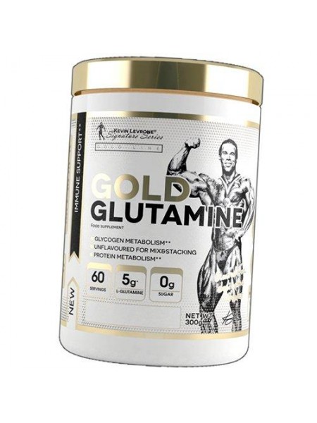 Чистий L-глютамін у формі порошку Gold Glutamin Kevin Levrone 300 г (32056002)