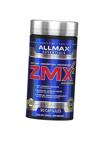 ЗМА (Магній Цинк В6) ZMX Allmax Nutrition 90капс (08134005)