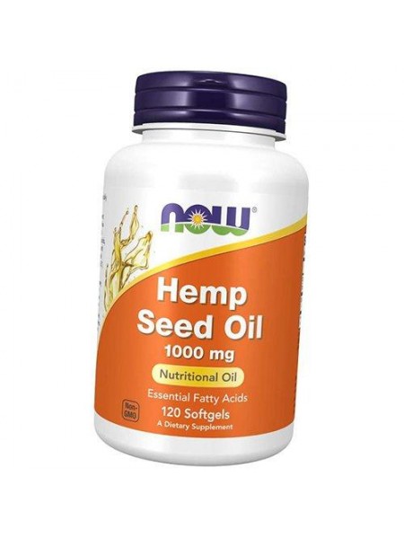 Конопляна олія, Hemp Seed Oil 1000, Now Foods 120 (71128163)