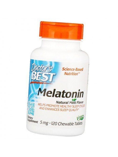 Мелатонін Melatonin 5 Doctor's Best 120таб М'ята (72327005)