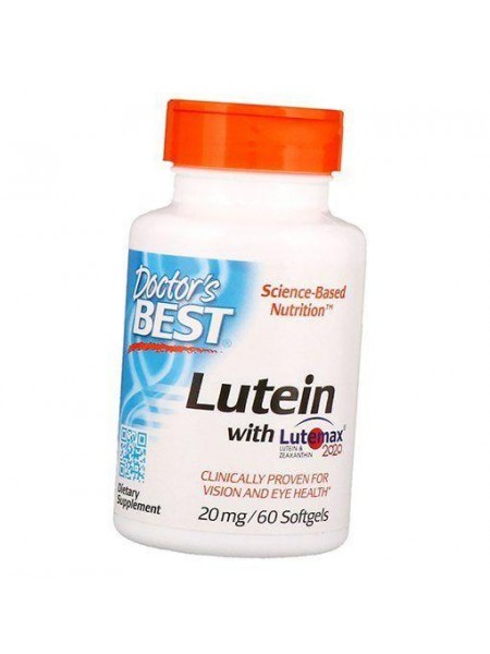 Лютеїн і Зеаксантин, Lutein with Lutemax, Doctor's Best 60 (72327007)