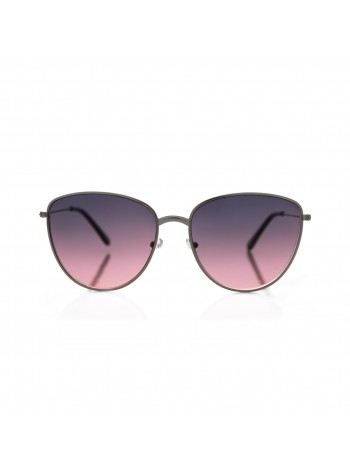 Сонцезахисні окуляри LuckyLOOK 401-632 Кітті One Size Рожевий+ Сірий