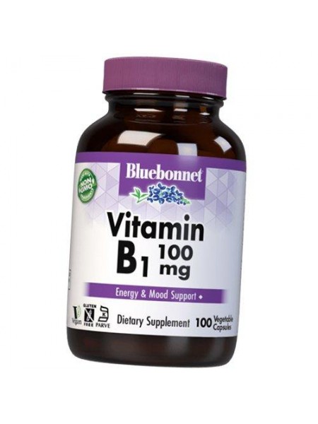 Тіамін Vitamin B1 100 Bluebonnet Nutrition 100вігкапс (36393111)
