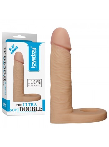 Насадка на член з анальним стимулятором The Ultra Soft Double Lovetoy
