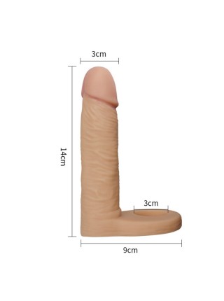 Насадка на член з анальним стимулятором The Ultra Soft Double Lovetoy