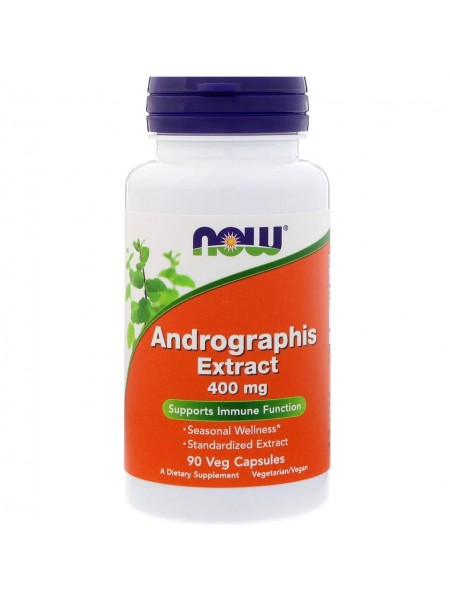 Андрографіс екстракт Andrographis Now Foods 400 мг 90 кап.