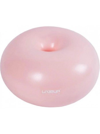 Фітбол LiveUP DONUT BALL рожевий 45х25 см LS3567-p