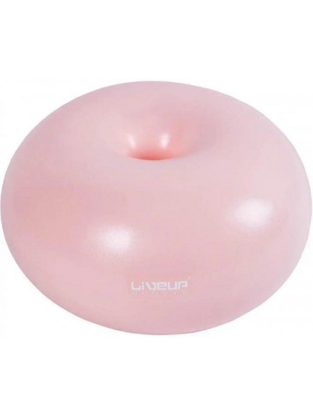 Фітбол LiveUP DONUT BALL рожевий 45х25 см LS3567-p