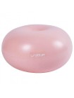 Фітбол LiveUP DONUT BALL рожевий 45х25 см LS3567-p