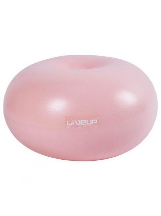 Фітбол LiveUP DONUT BALL рожевий 45х25 см LS3567-p