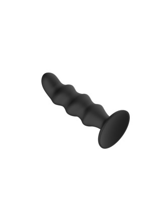 Чорна анальна пробка Cnt Wavy Anal Plug No.2