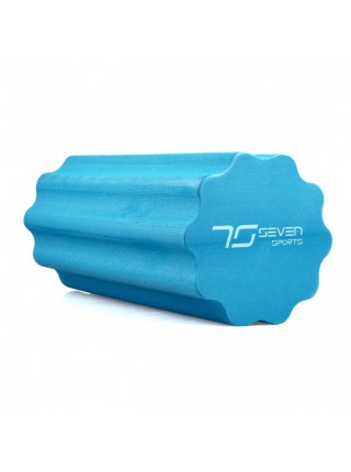Масажний ролик 7SPORTS профільований YOGA Roller EVA RO3-45 синій (45*15 см.)
