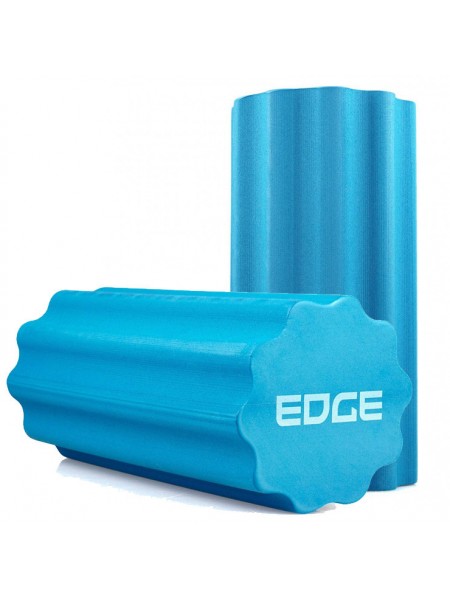 Масажний ролик EDGE профільований YOGA Roller EVA RO3-45 синій (45*15 см.)
