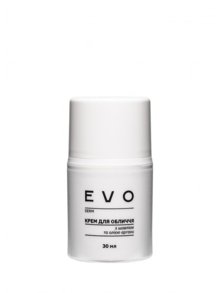 Крем для обличчя з шавлією й аргановою олією EVO derm 30 мл