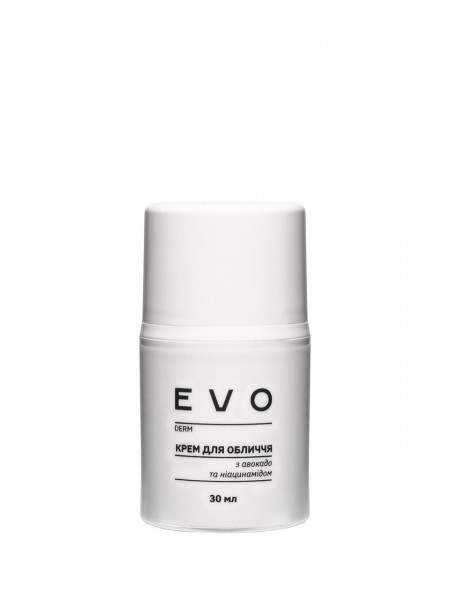 Крем для обличчя з авокадо та ніацинамідом EVO derm 30 мл