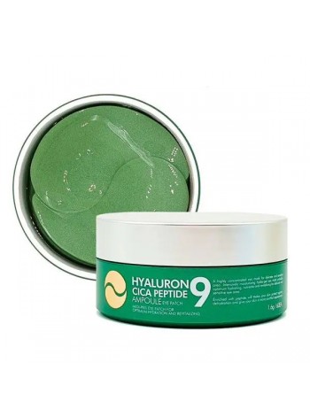 Заспокійливі гідрогелеві патчі з пептидами Hyaluron Cica Peptide 9 Ampoule Eye Patch Medi-Peel 60 шт.