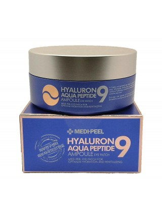 Патчі для глибокого зволоження з пептидним комплексом Hyaluron Aqua Peptide 9 Ampoule Eye Patch Medi Peel 60