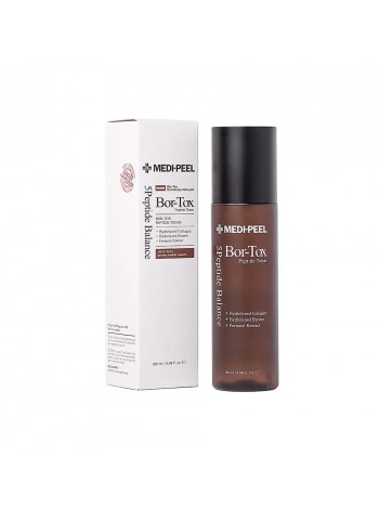 Омолоджувальний тонер для шкіри обличчя з ефектом ботоксу з пептидним комплексом і вольфіліном Bor-Tox Medi-Peel