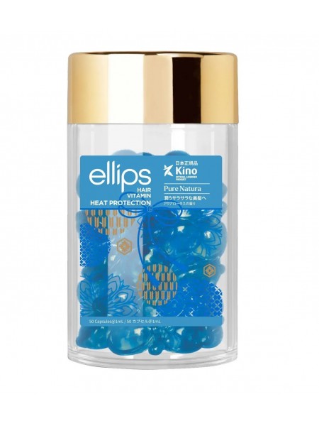 Вітаміни-олія для волосся Сила Лотоса Pure Natura with Blue Lotus Extract Ellips 50 шт