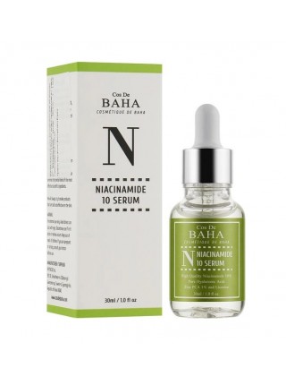Регенерувальна сироватка для жирної шкіри з ніацинамідом 10% Serum with Zinc 1% Cos De Baha 30 мл