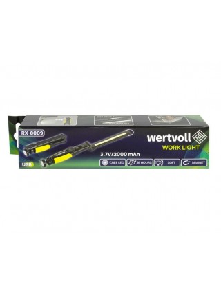 Ліхтар інспекційний магнітний складаний WERTVOLL CREELED/COBLED IP44 Li-ion 2000 mAh/t (RX-8009)