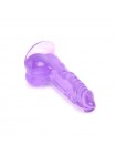 Фалоїмітатор на присоску Crystal Jellies Realistic Dildo Purple Mr. Rude 5.3 Vscnovelty