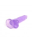 Фалоїмітатор на присоску Crystal Jellies Realistic Dildo Purple Mr. Rude 5.3 Vscnovelty
