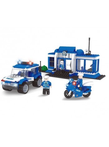 Конструктор AUSINI Поліцейська база 225 деталь White and Blue (124754)