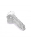 Фалоїмітатор на присоску Crystal Jellies Realistic Dildo Clear Mr. Rude 5.3 Vscnovelty